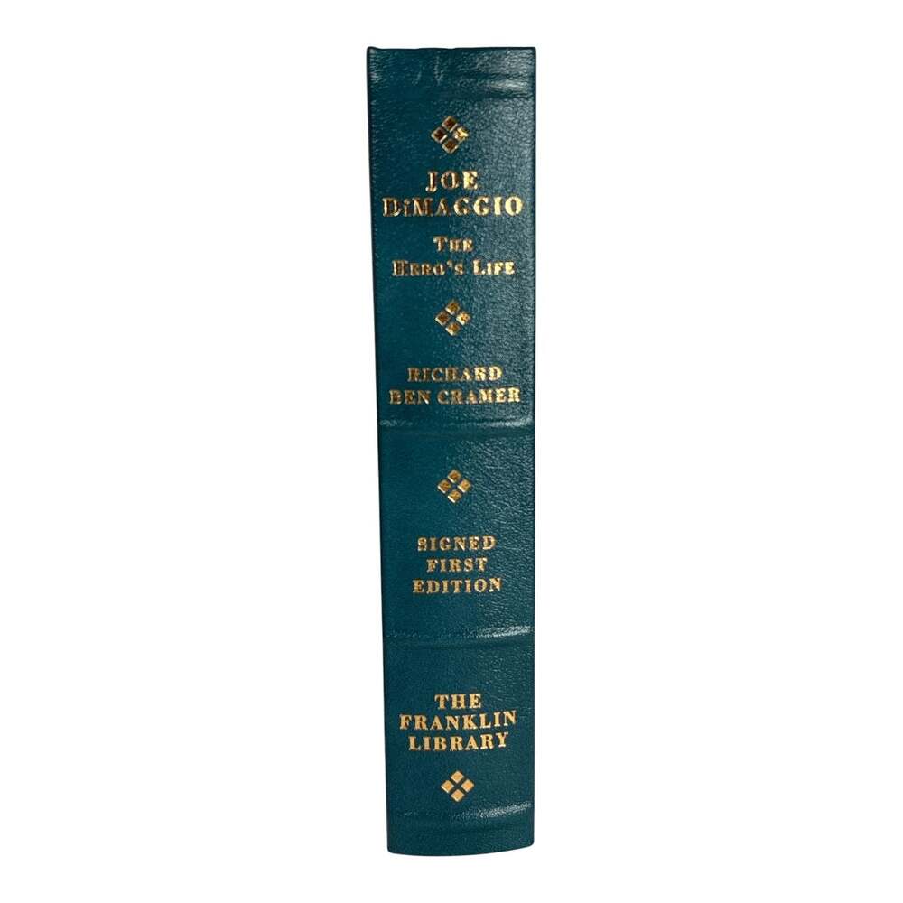 Joe DiMaggio The Hero's Life Richard Ben Cramer Franklin Library Signed First Ed